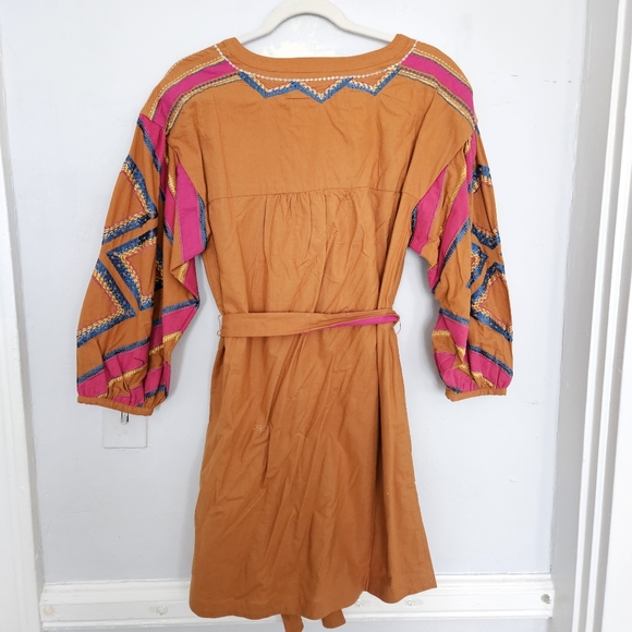 NWT Anthropologie Stasiana Embroidered Tunic Dress | S Petite - Picture 8 of 8